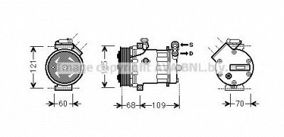 AVA QUALITY COOLING olk475 -  Компрессор, кондиционер